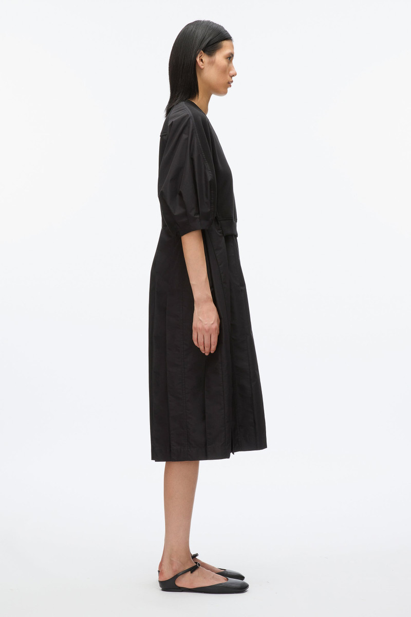 3.1 Phillip Lim Lantern Sleeve Combo Pleat Dress outlook