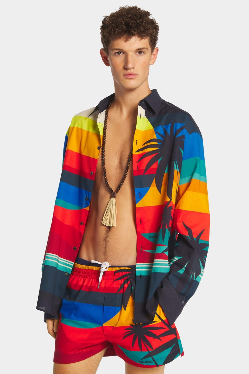 SUMMER LOVERS OVERSIZED SUNSET SHIRT - 3