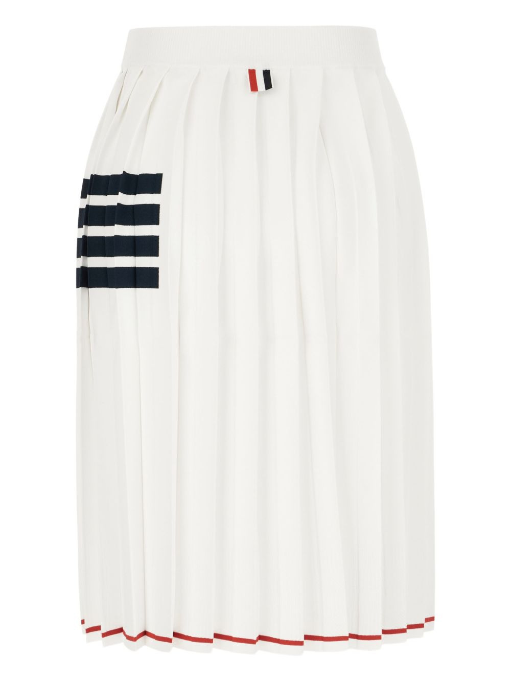 pleated dachshund-intarsia knit midi skirt - 2