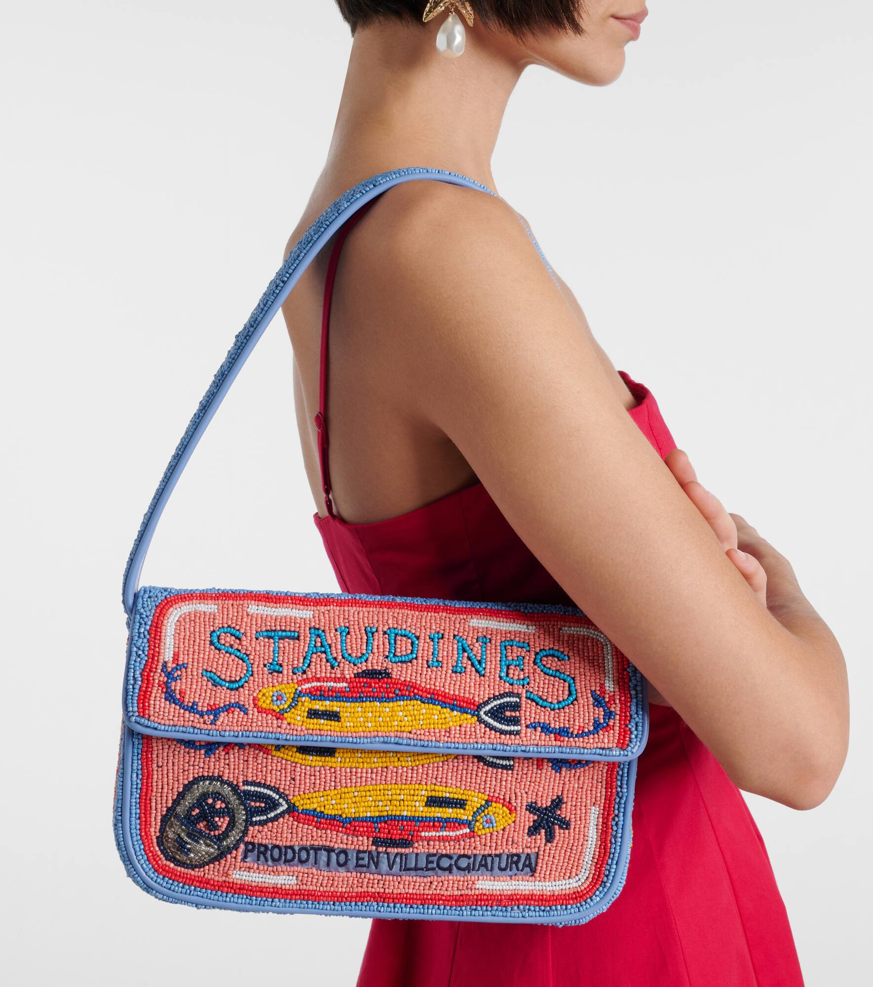 Tommy beaded shoulder bag - 2