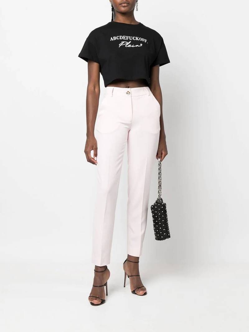 PHILIPP PLEIN tapered office trousers outlook