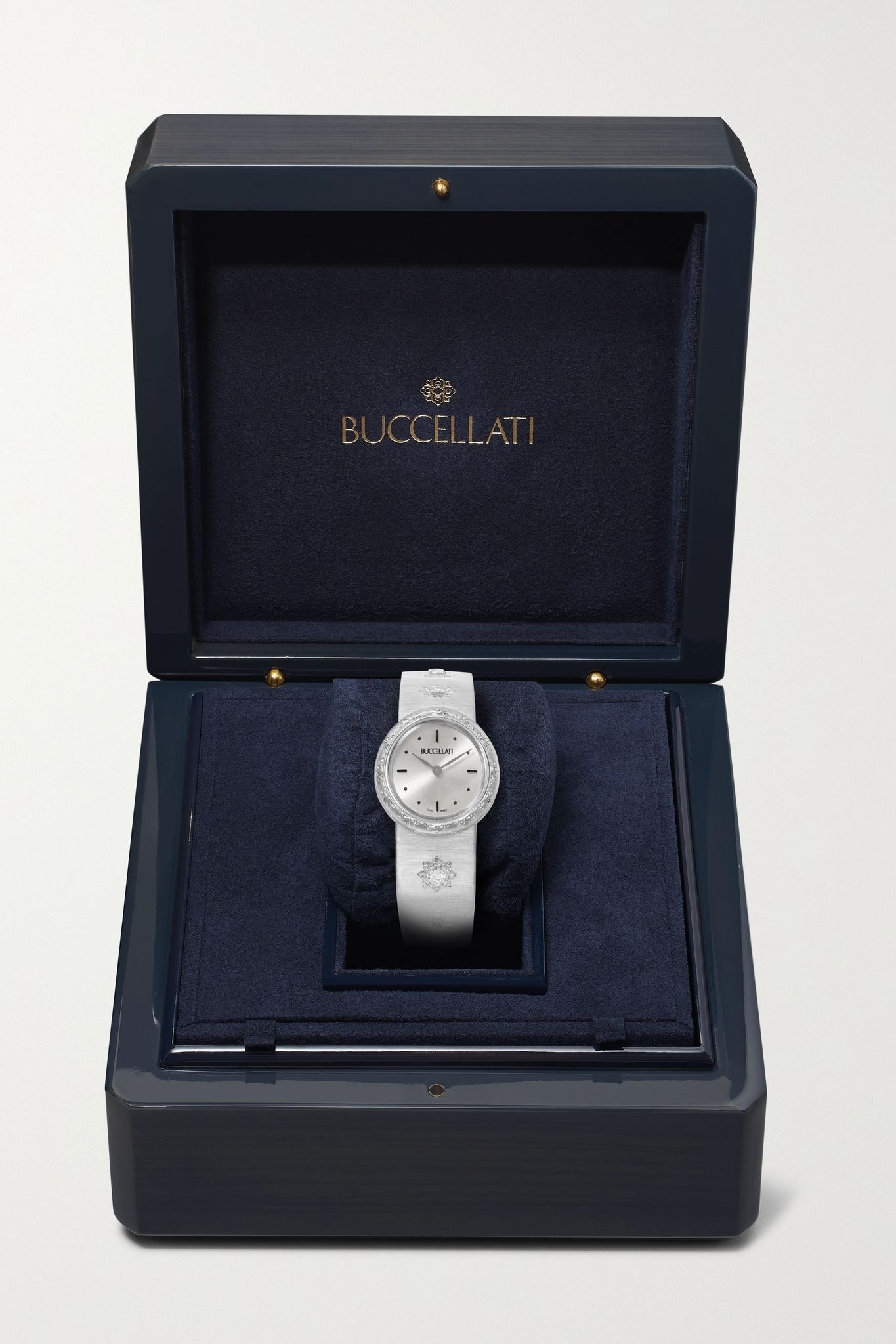 Macri 24mm 18-karat white gold and diamond watch - 7