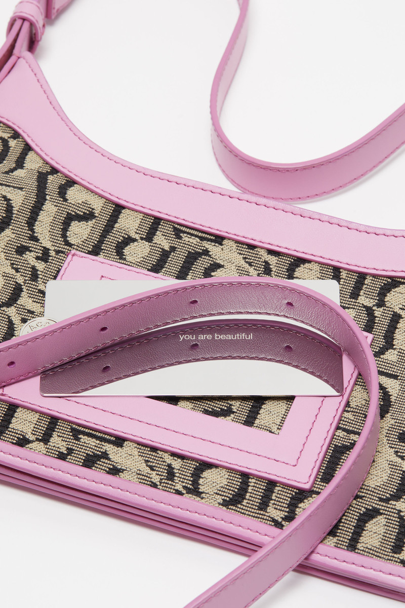 Monogram Platt mini shoulder bag - Beige/pink 5