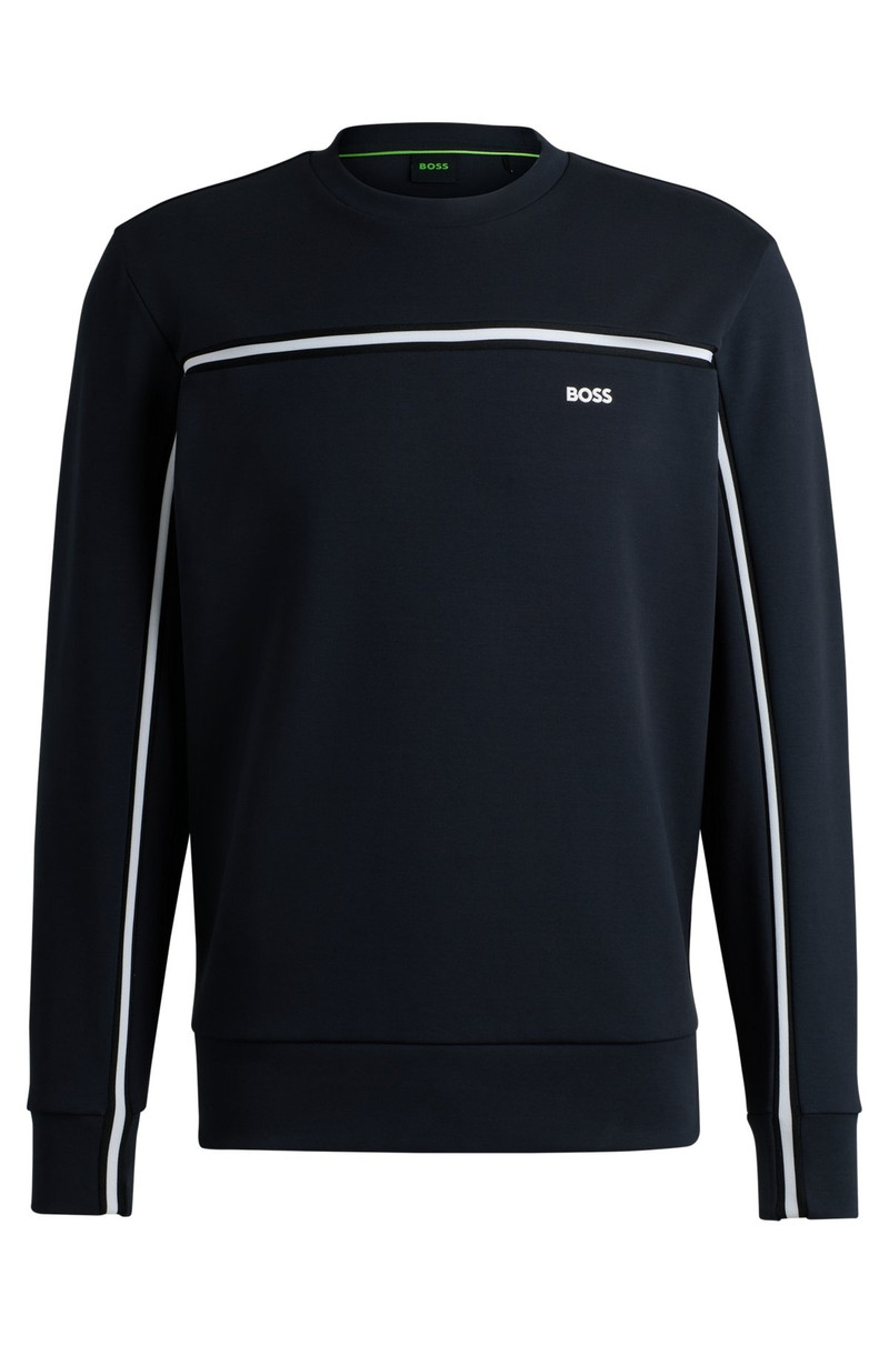 REGULAR-FIT SWEATSHIRT WITH TAPE INSERTS - 1