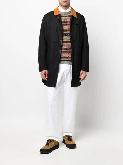 Mackintosh NORFOLK waxed cotton coat outlook