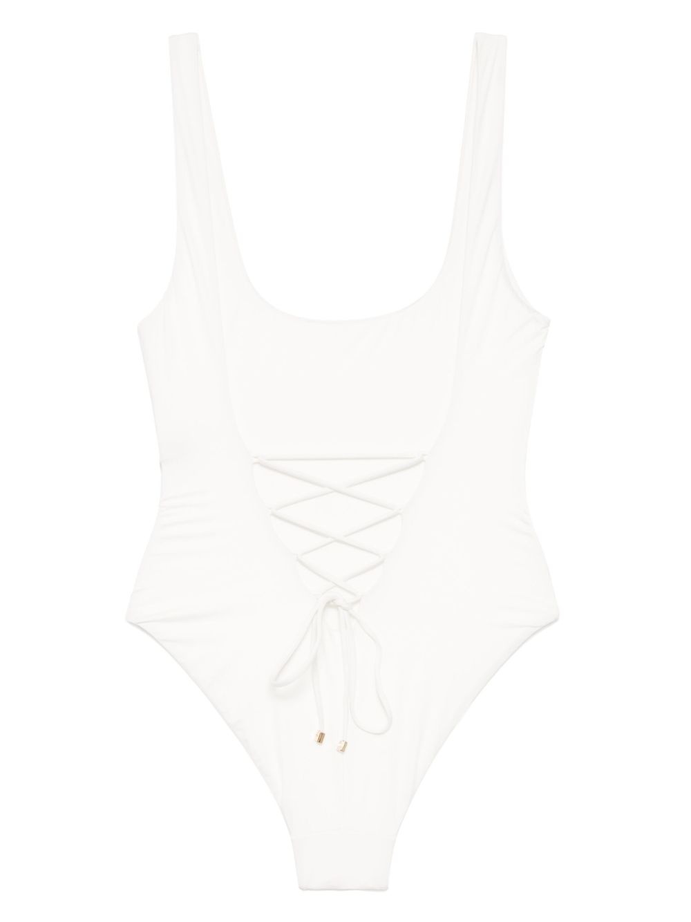 lace-up one piece - 2