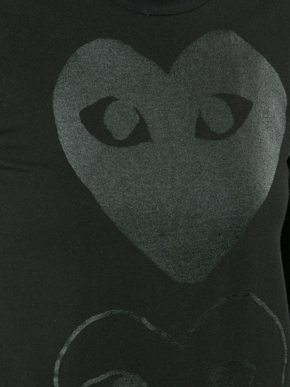 tonal heart print T-shirt - 5