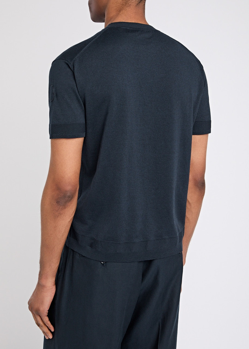 Moncler Knitted Silk-blend T-shirt 3