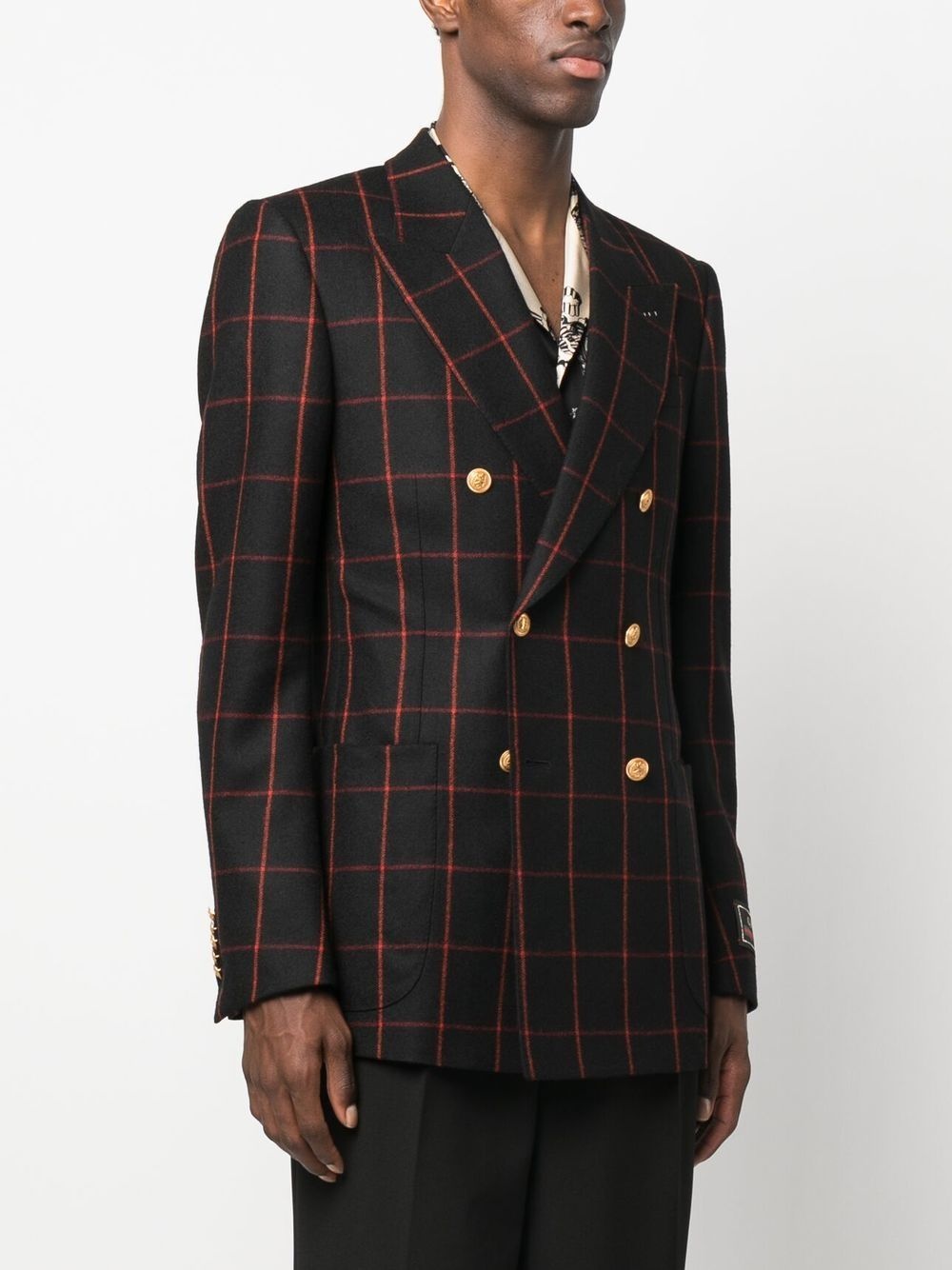 GUCCI wool double-breasted blazer | REVERSIBLE