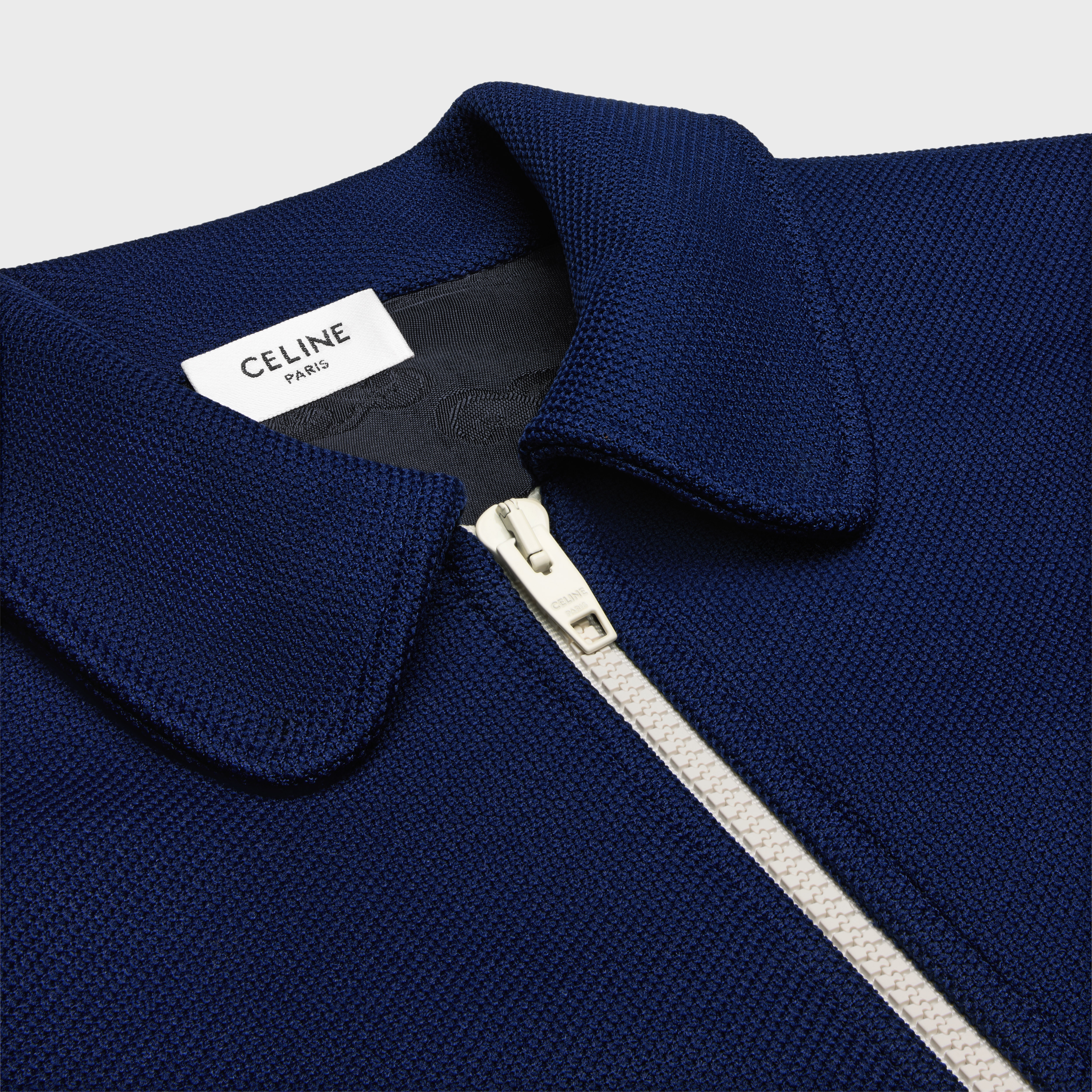 Triomphe zip-up jacket in textured jersey - 3