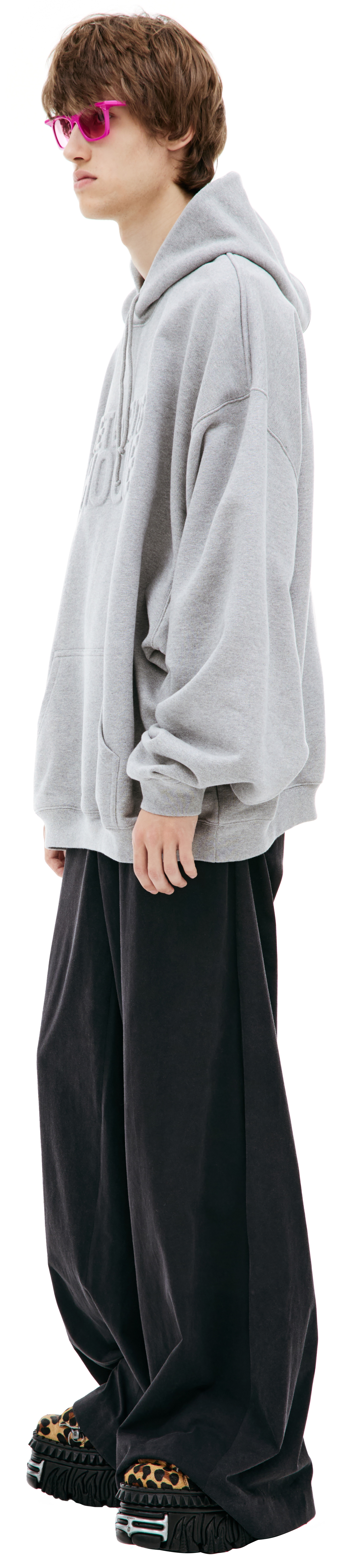 GRAY ILLUSION HOODIE - 2