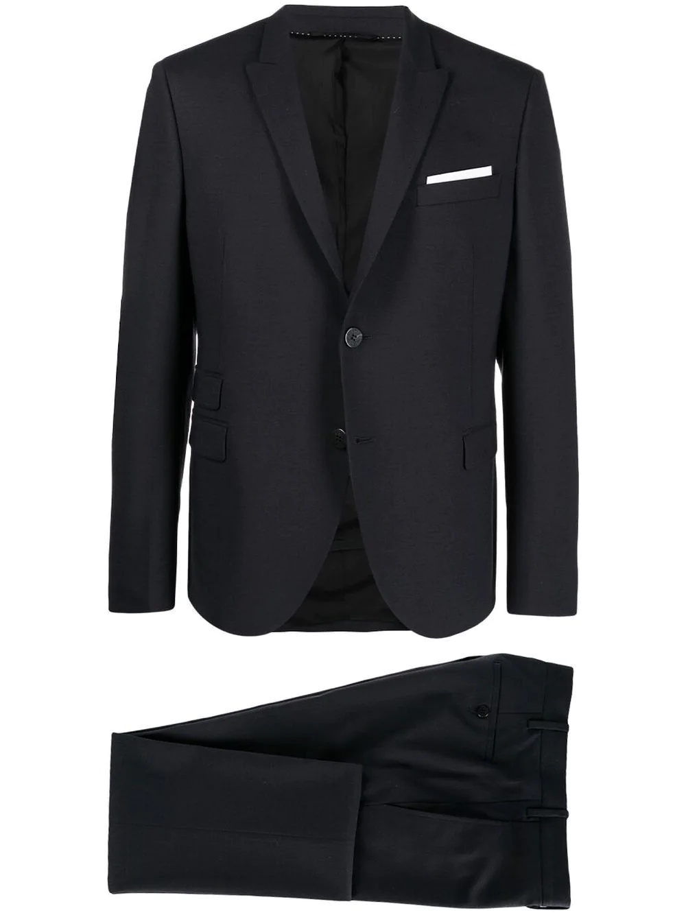 single-breasted two-piece suit - 1