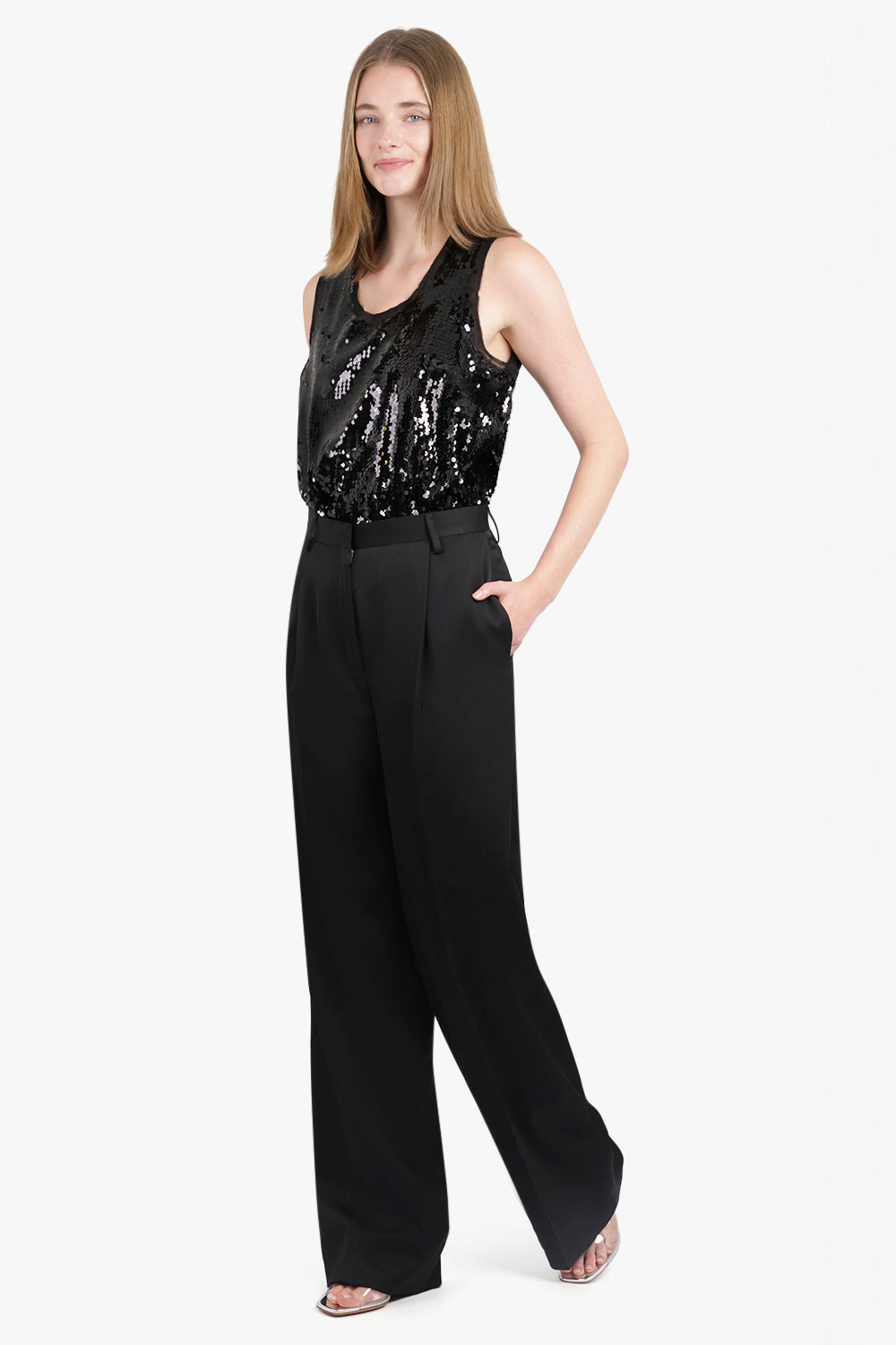 PORTIA STRAIGHT LEG PANT | BLACK - 2