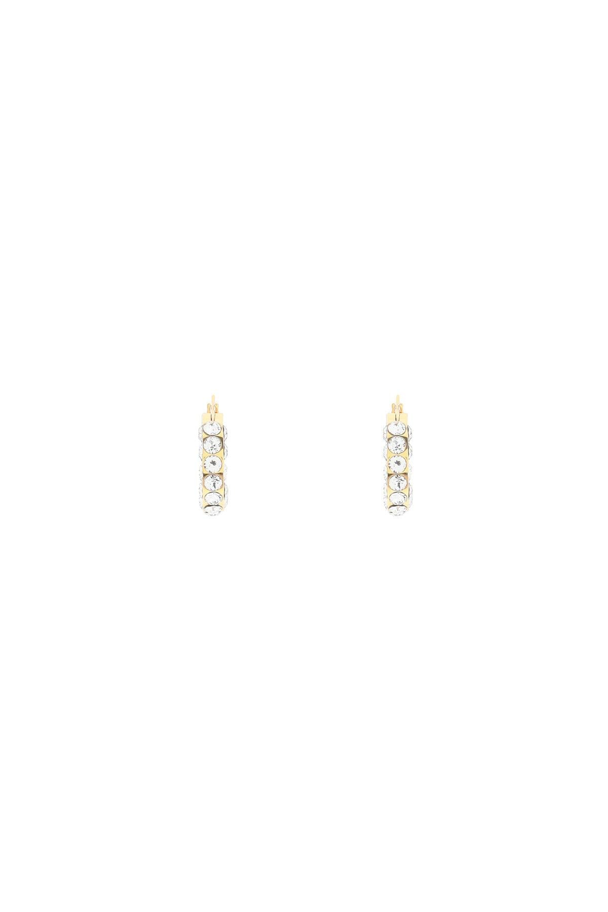 Amina Muaddi Small Jahleel Hoop Earrings With Crystals Women - 1