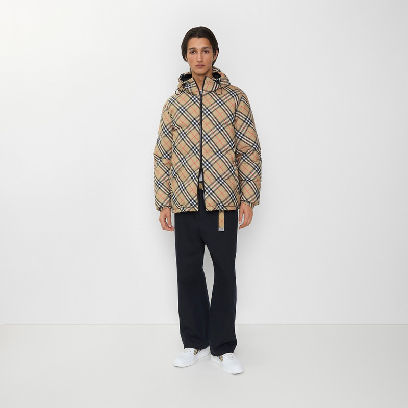 Burberry Reversible Check Hooded Puffer Jacket outlook