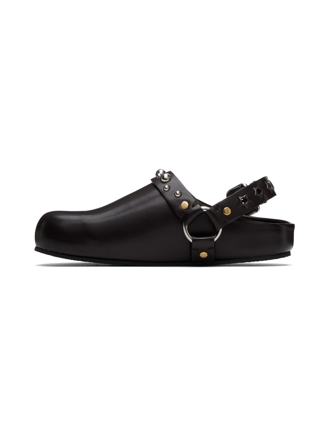 Brown Elyse Studded Clogs - 3