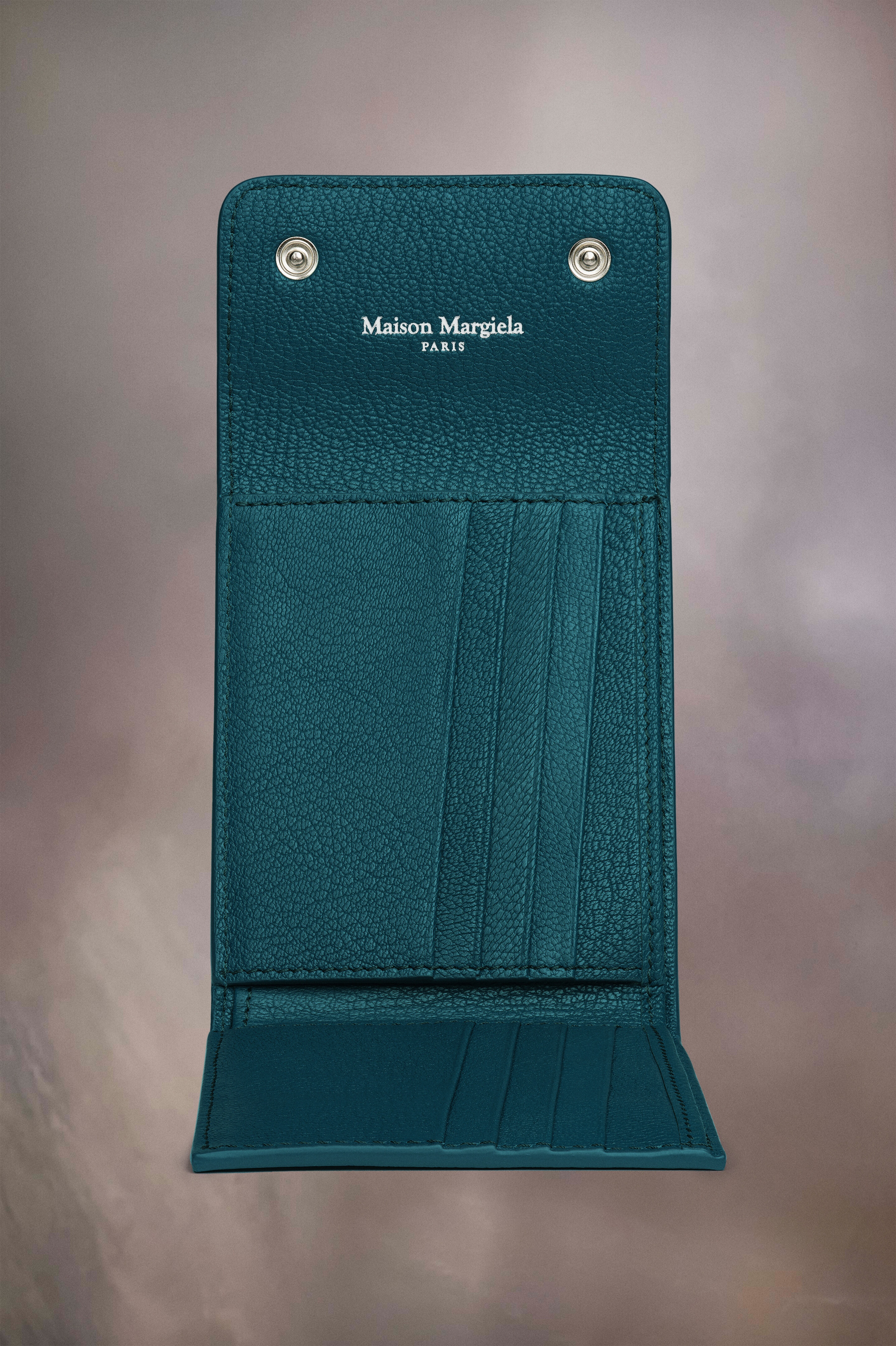 Money clip leather cardholder - 3