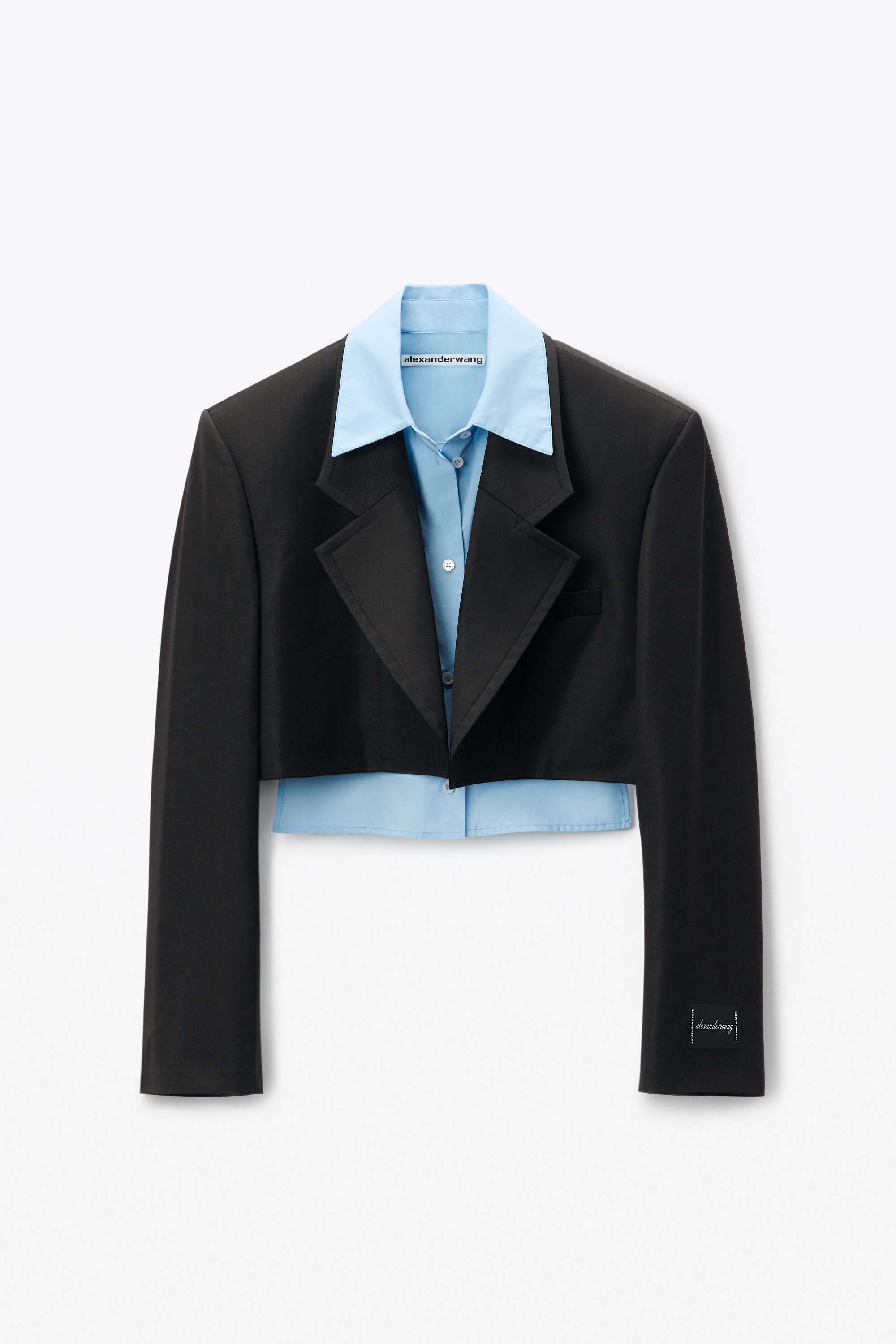 Pre-Styled Cropped Blazer with Dickie - 1