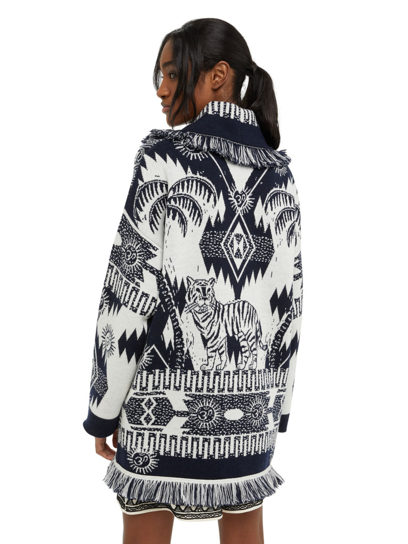 Wood Block Ibrid Jacquard Cardigan 10