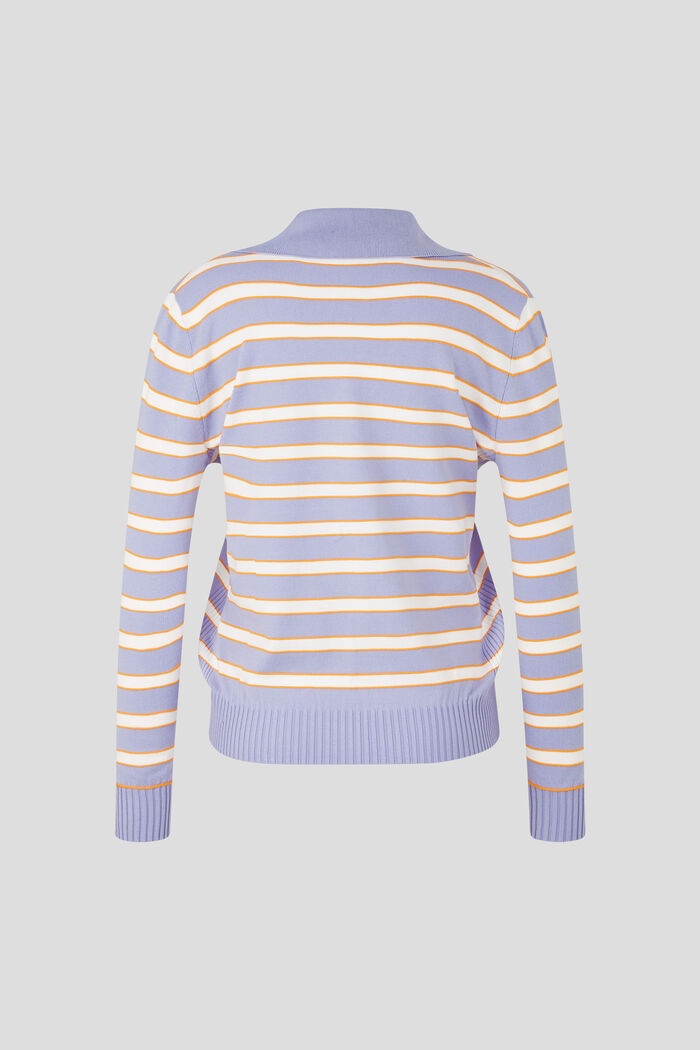 Alma Knitted pullover in Lilac/Off-white - 2