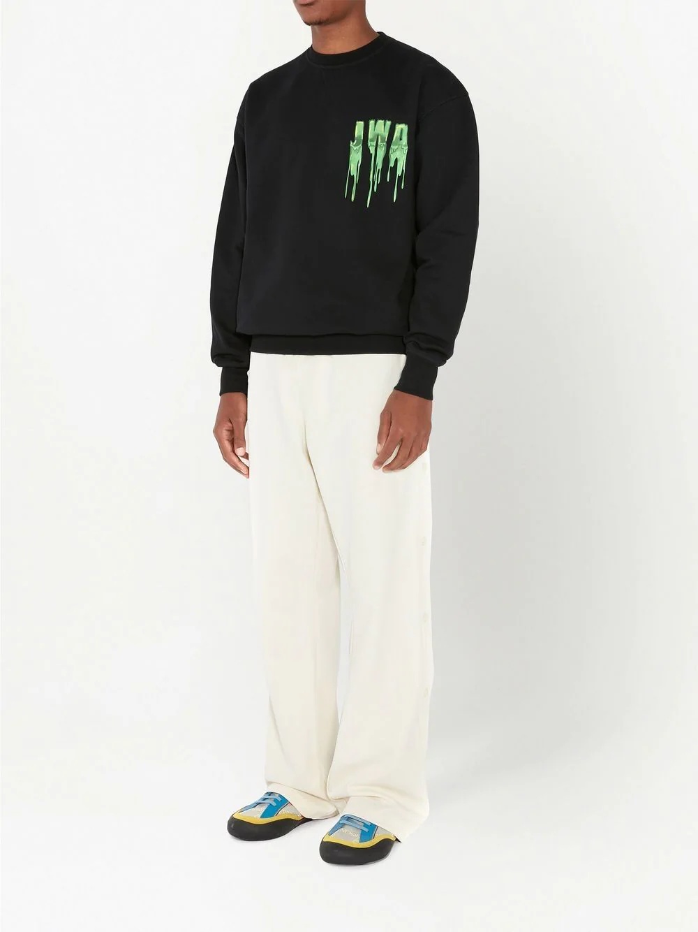 logo-print cotton sweatshirt - 3