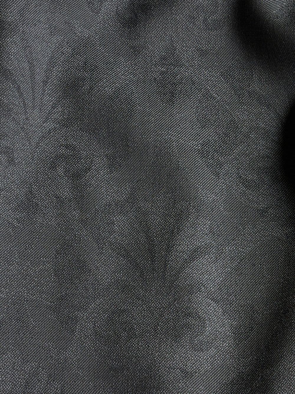 jacquard pleated straight-leg trousers - 5