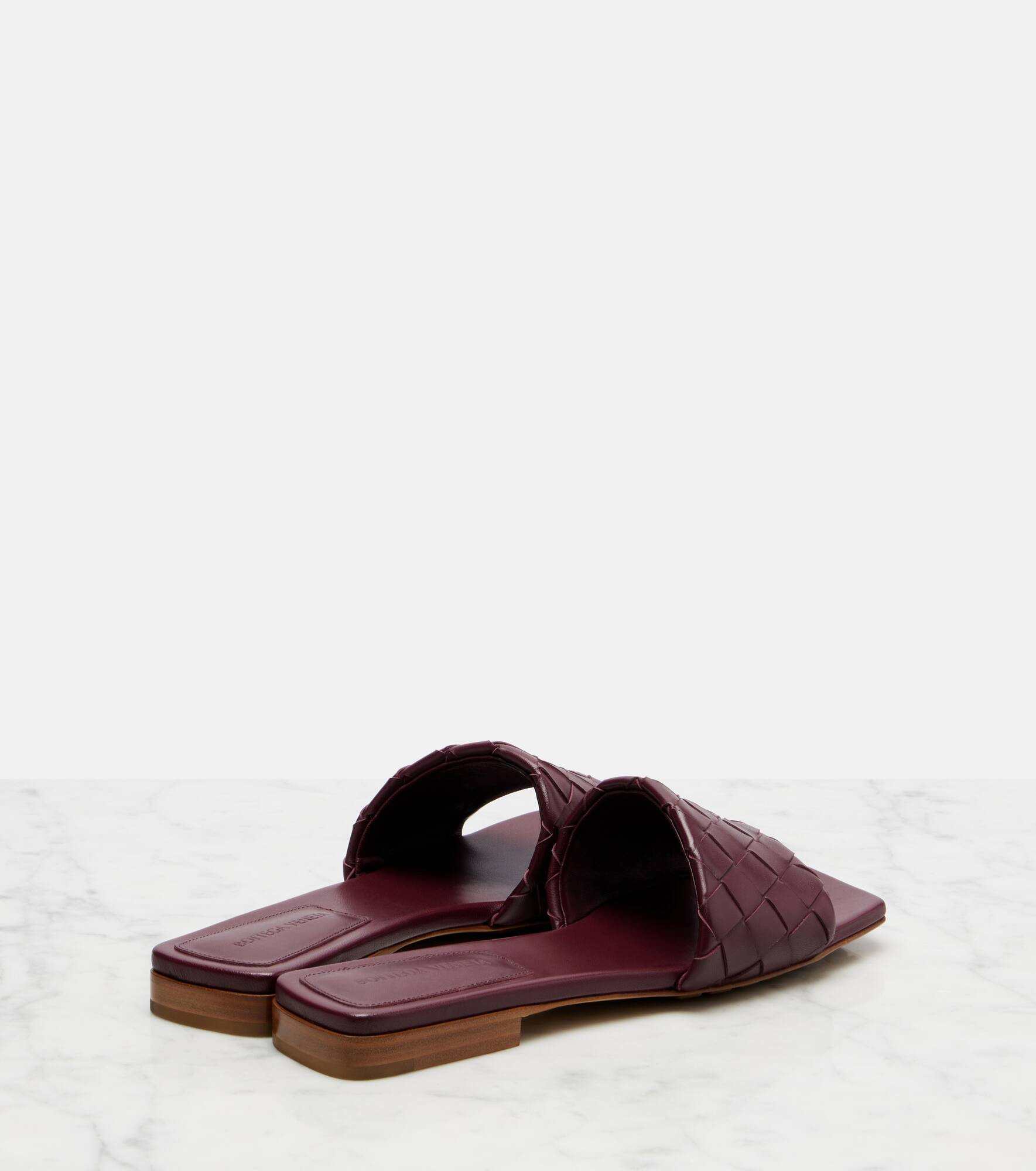 Parco Intrecciato leather slides - 2