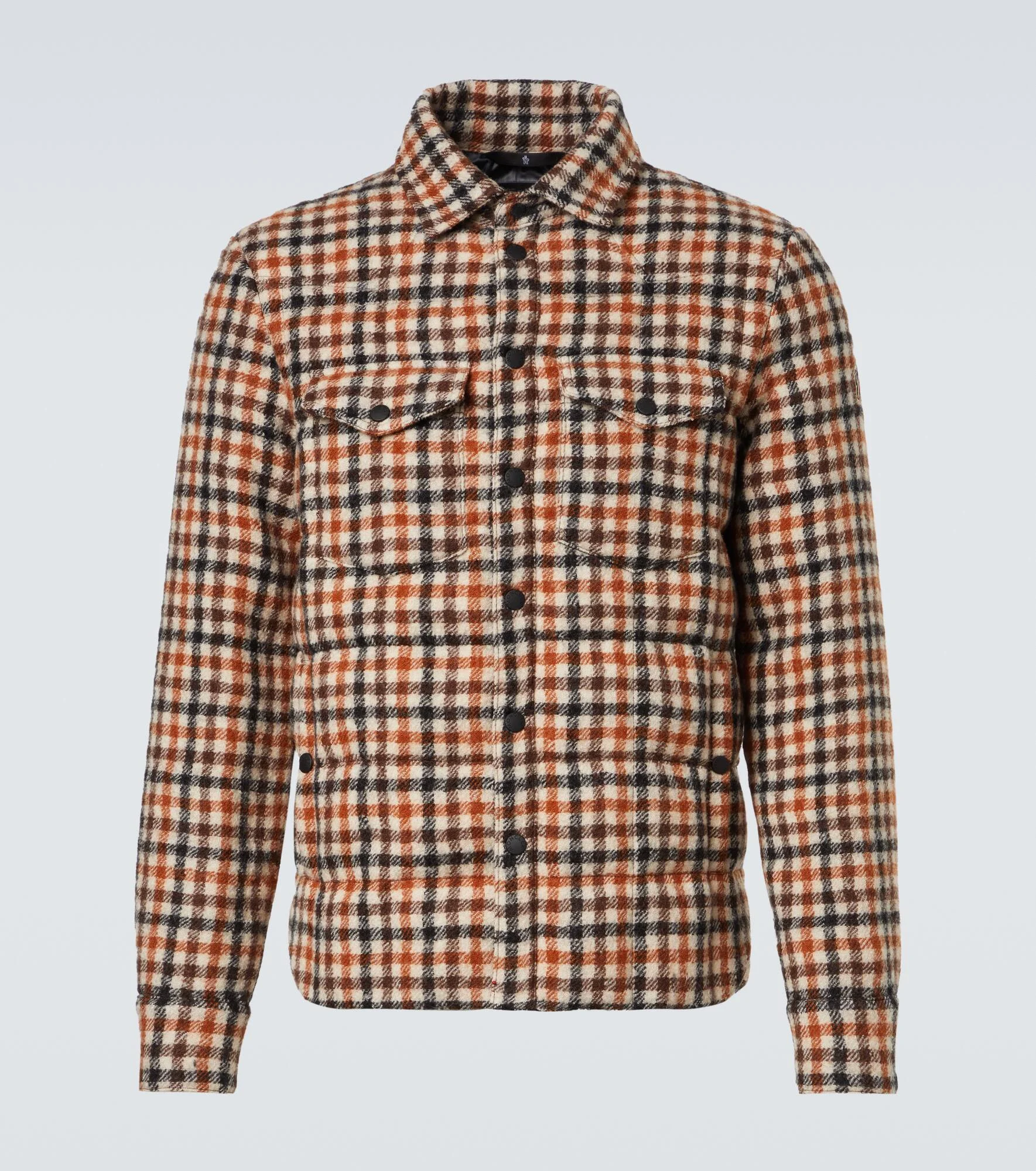 Gelt checked virgin wool down jacket - 1