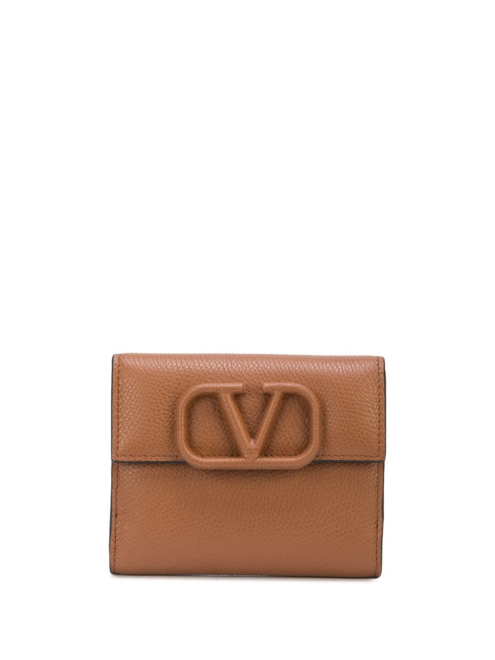 calf leather VLOGO detail wallet - 1