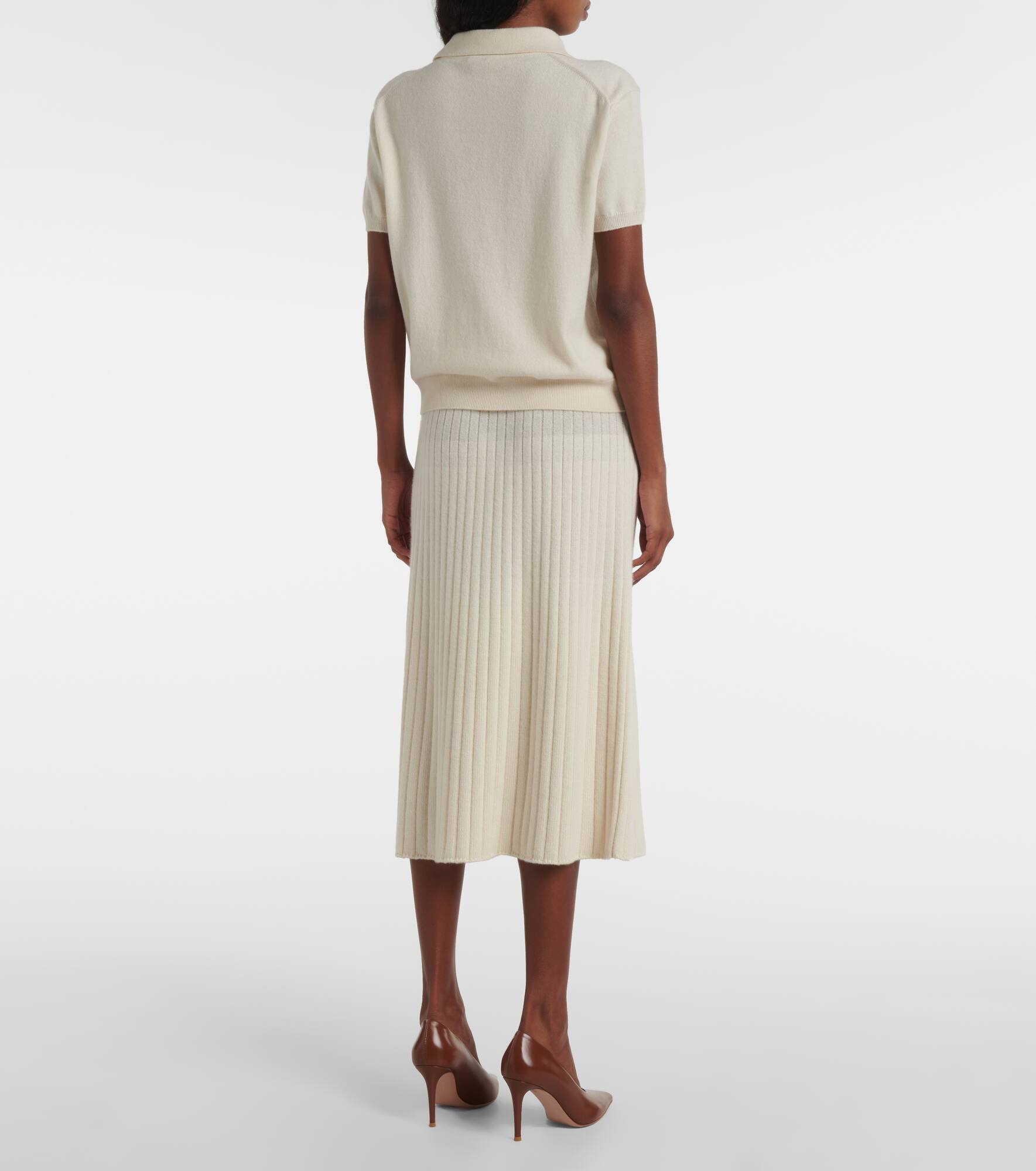 Cashmere polo shirt - 3