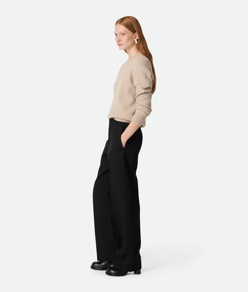 Bottega Veneta Wool Twill Wide Leg Trousers outlook