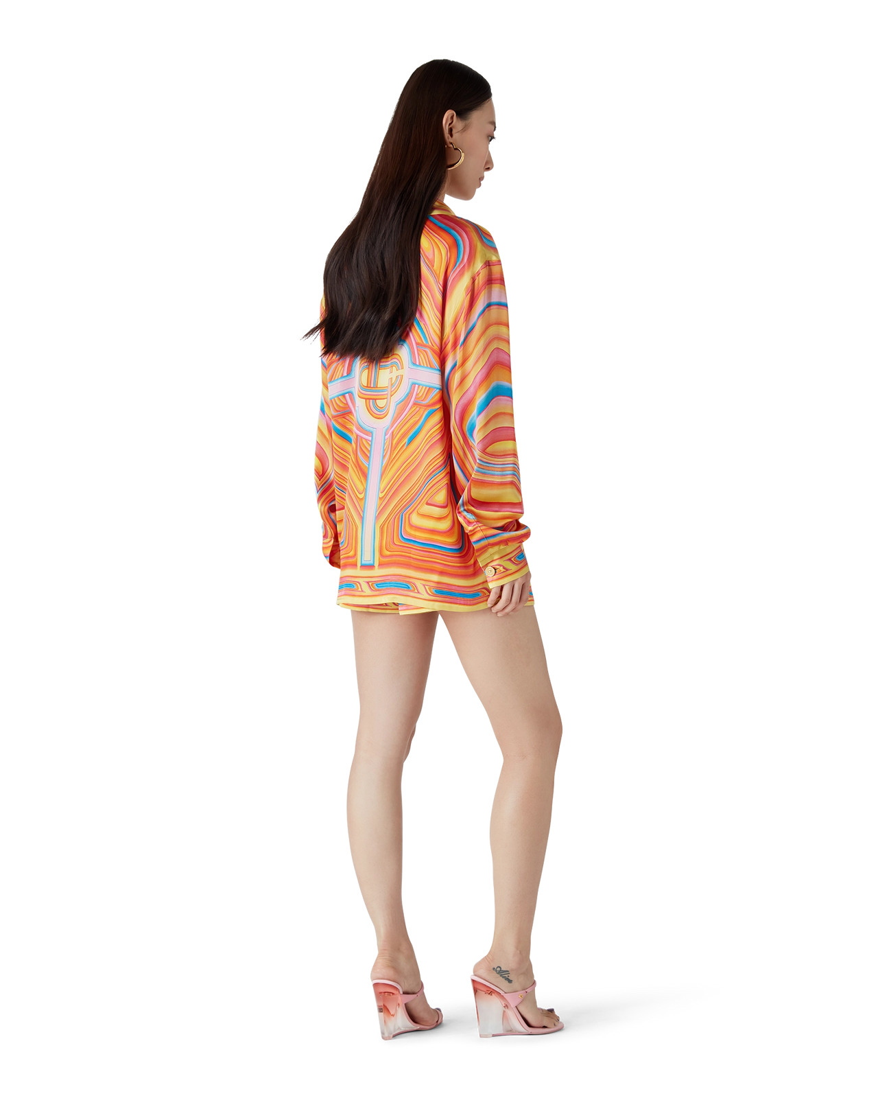 Low Rider Long Sleeve Silk Shirt - 3