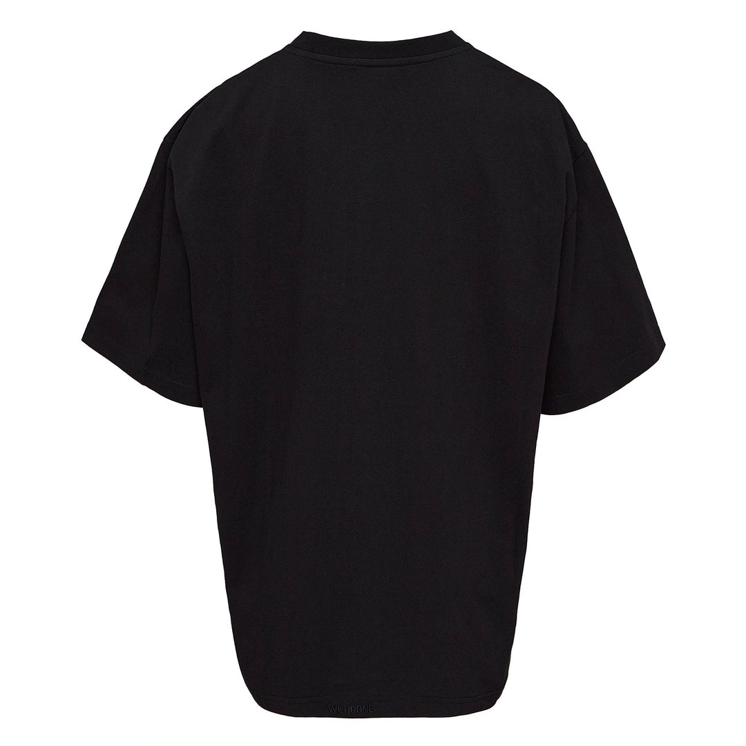 We11done Black Spark Logo T-Shirt | club21 | REVERSIBLE