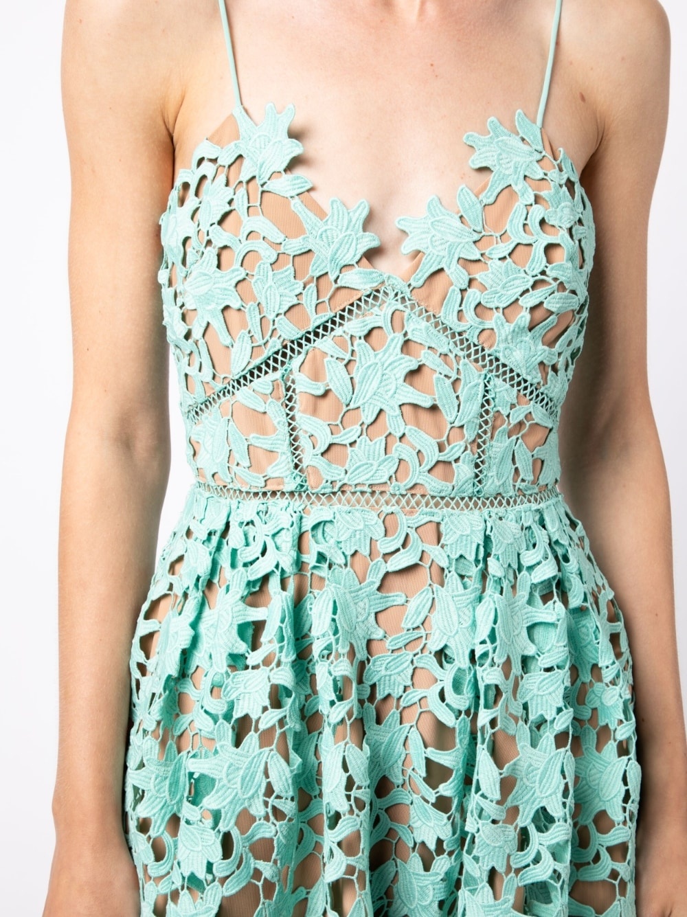 Aqua Azaelea lace midi dress - 5