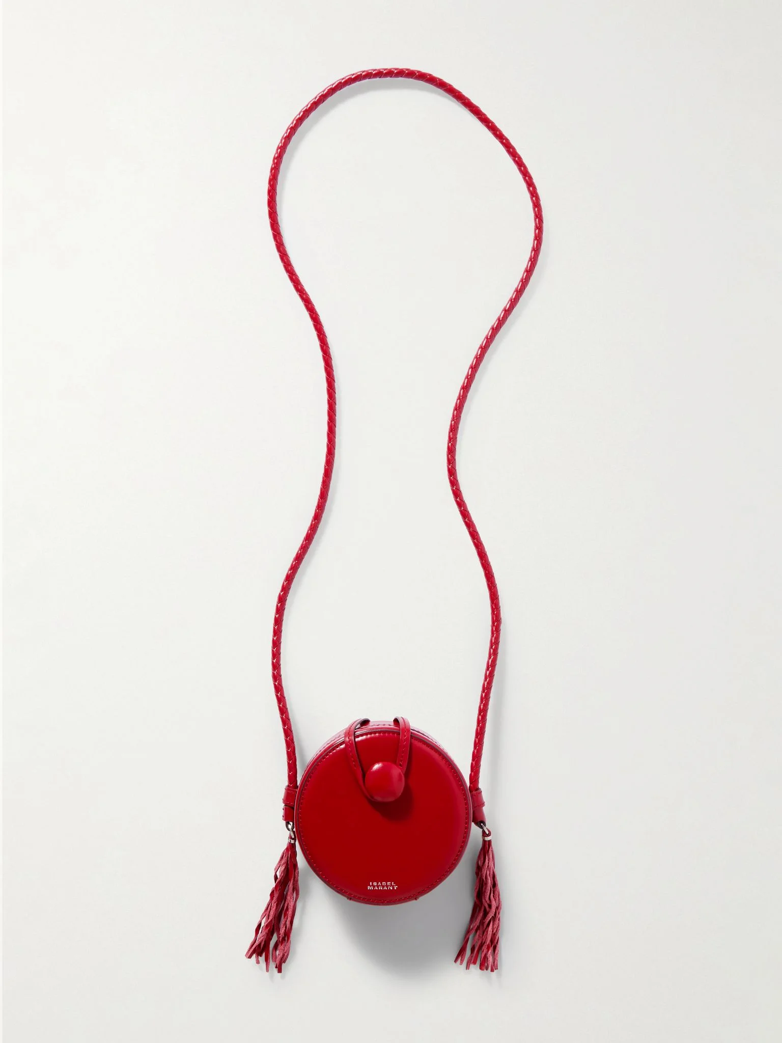 Houna tasseled leather shoulder bag Red - 1