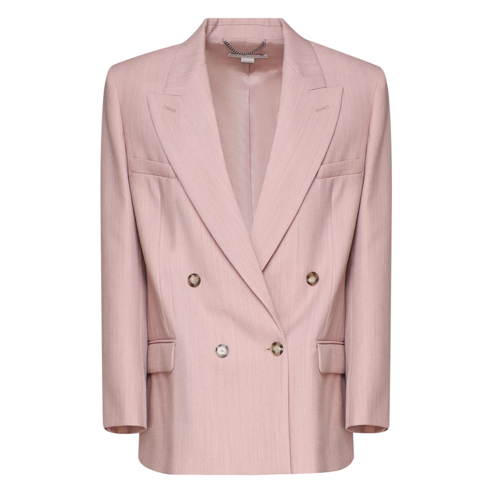 ジャケット Stella Mccartney Pink twill oversize blazer Stella McCartney Pink Twill Oversize Blazer for Women – LOZURI®
