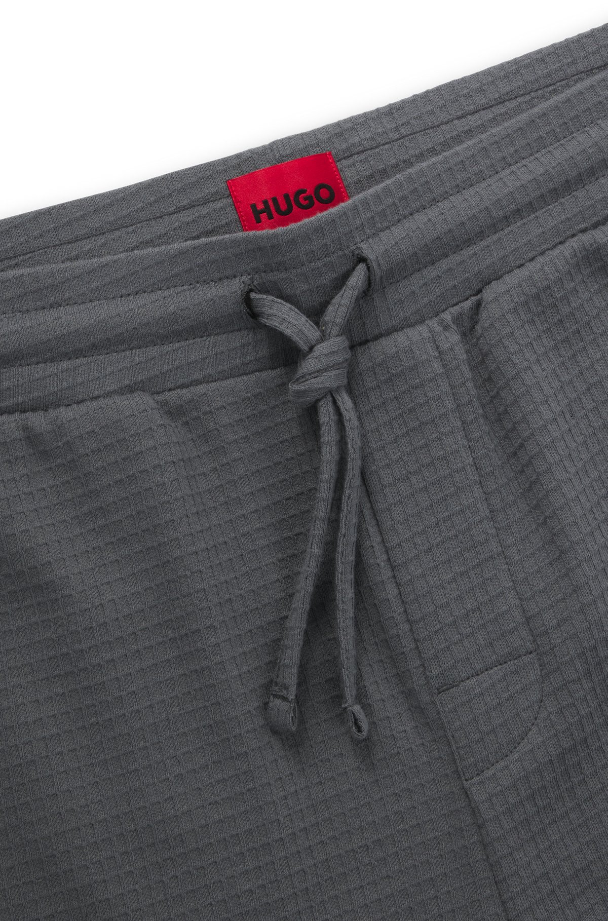 COTTON PAJAMA BOTTOMS WITH EMBROIDERED LOGO - 6