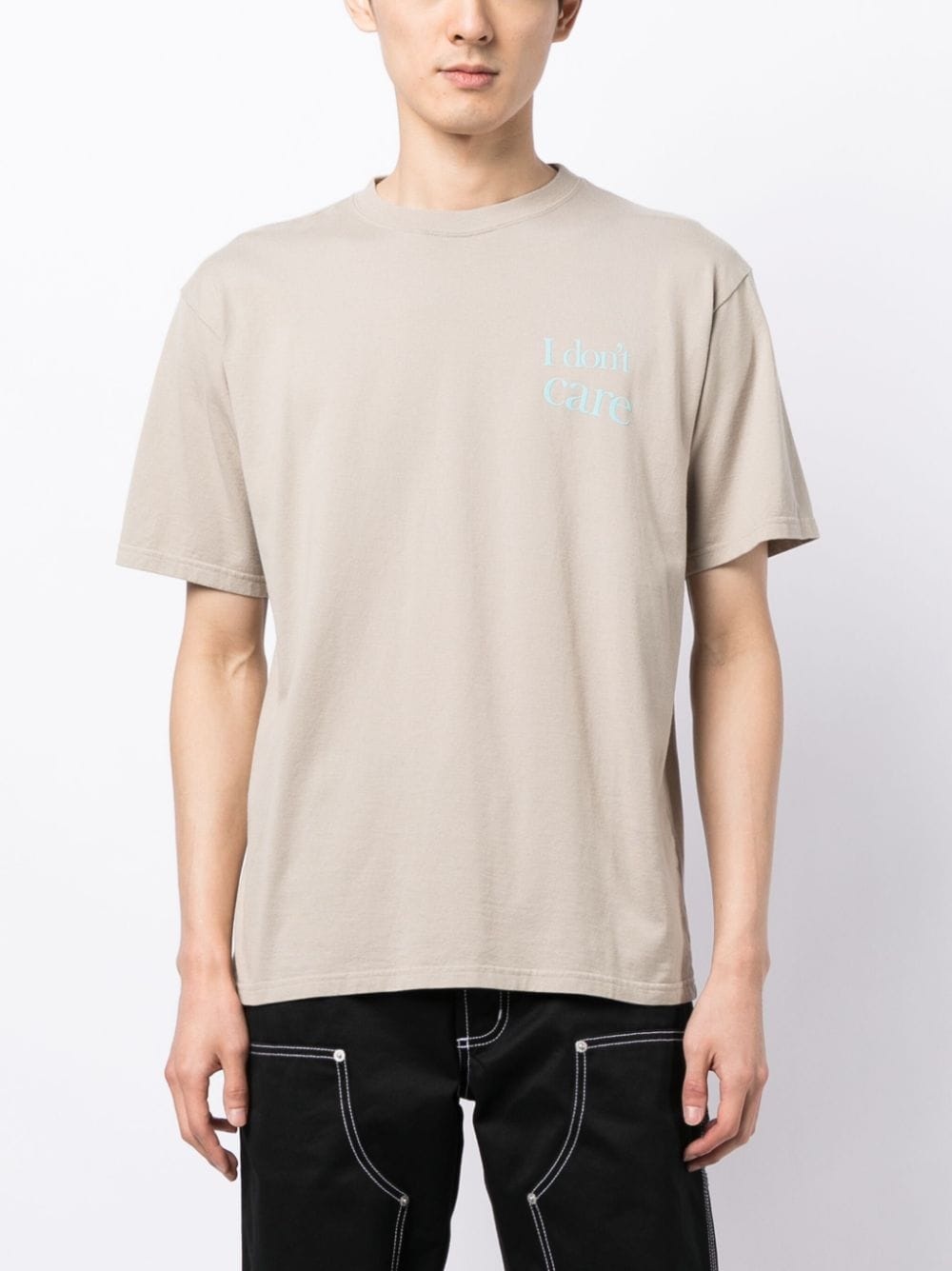 slogan-print cotton T-shirt - 3