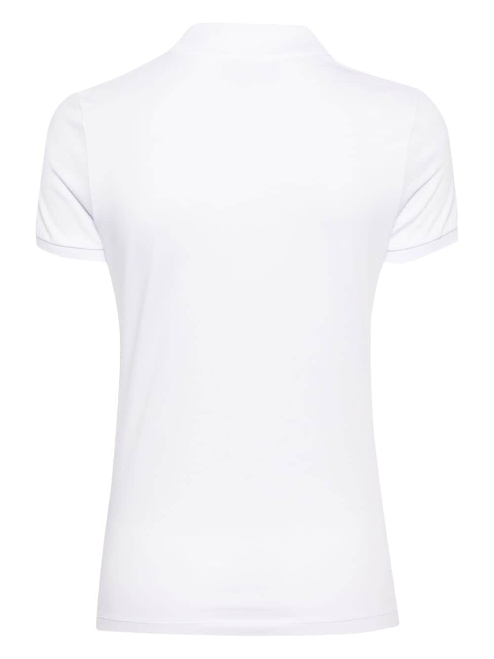 logo-patch polo shirt - 2