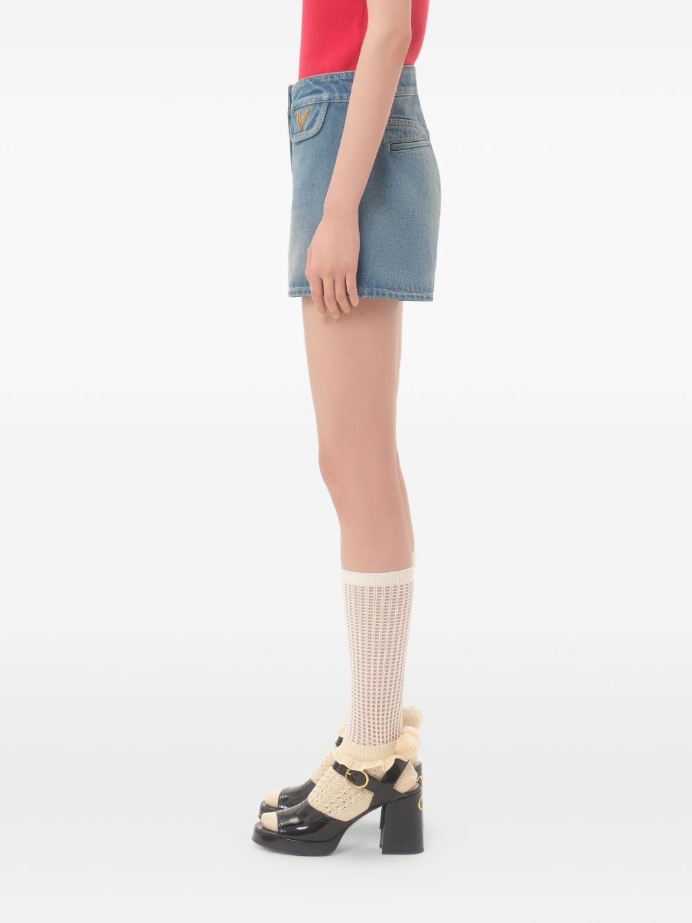 denim shorts - 4