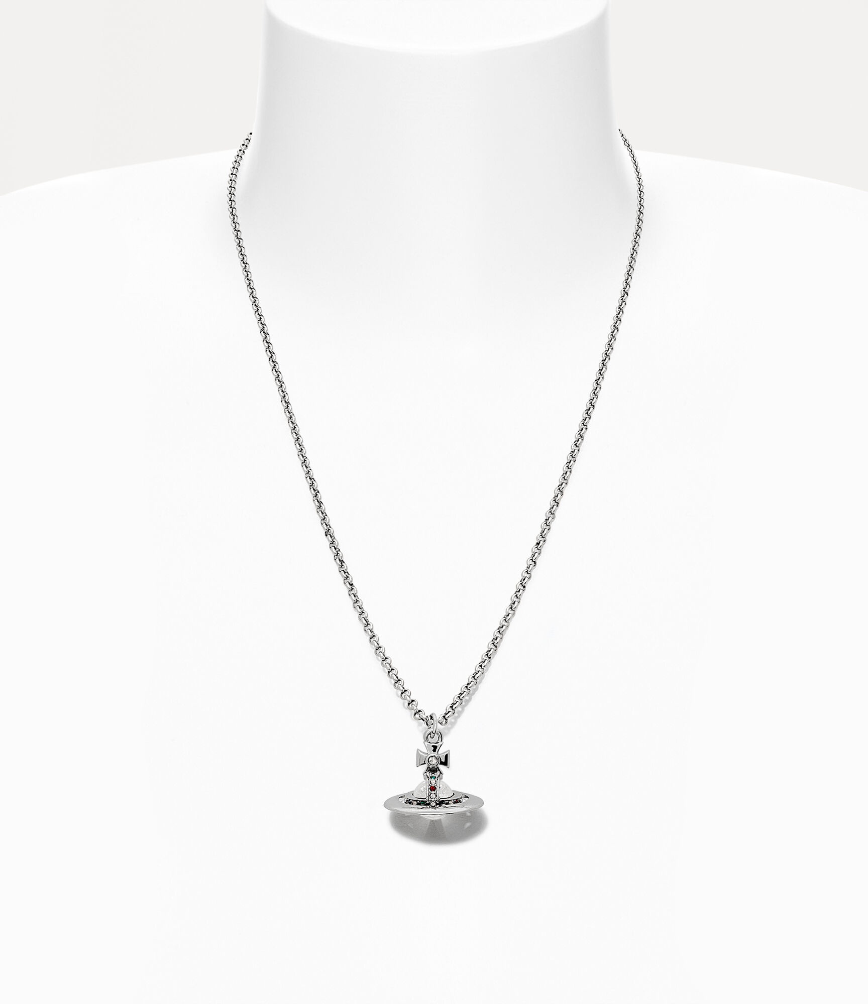 Vivienne Westwood MAN. NEW TINY ORB PENDANT NECKLACE | REVERSIBLE