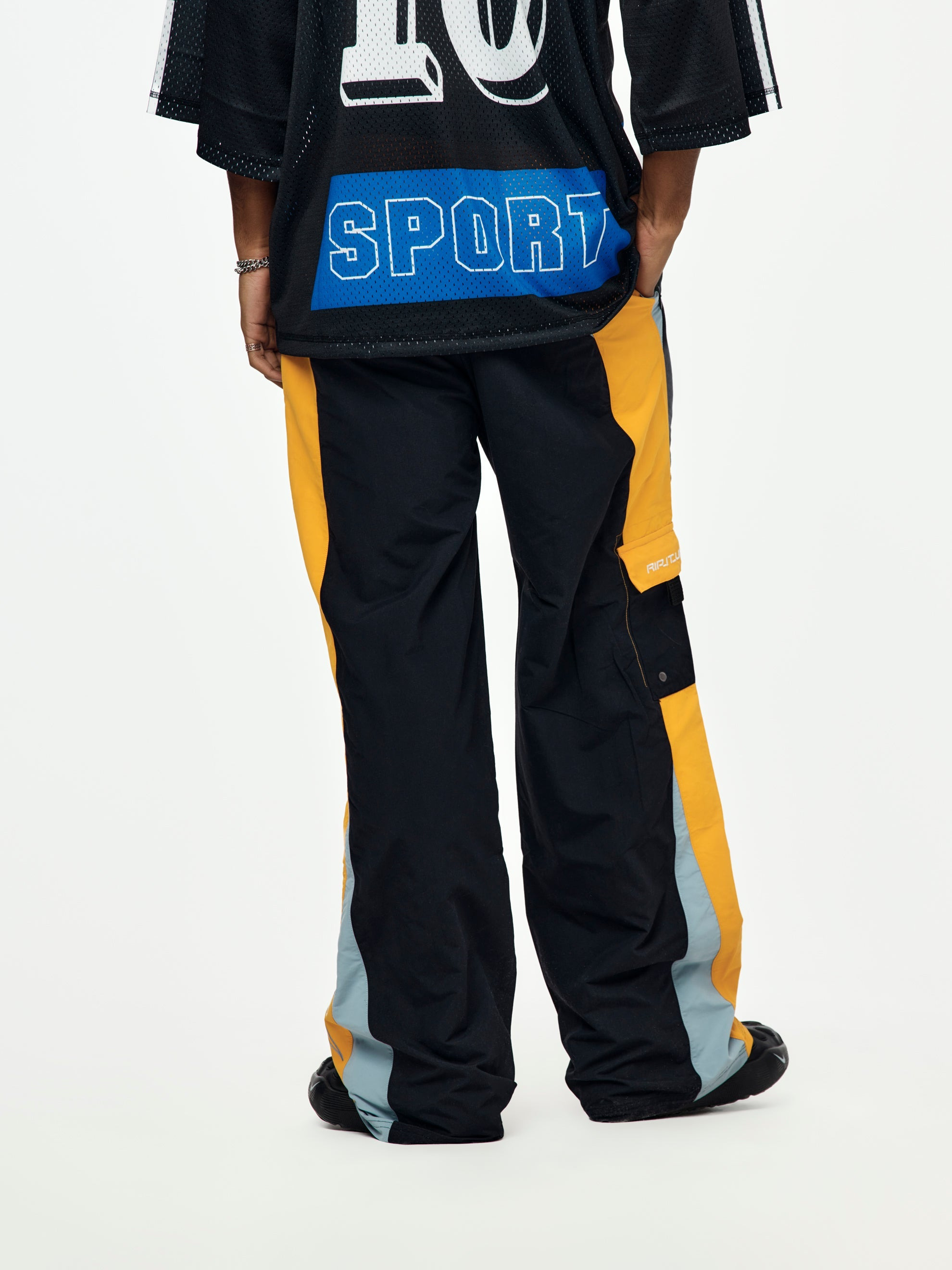 BOARD SHORT TROUSER (BLACK/ORANGE) - 3