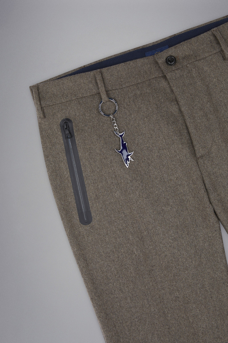 TECHNICAL WOOL CHINO TROUSERS 5