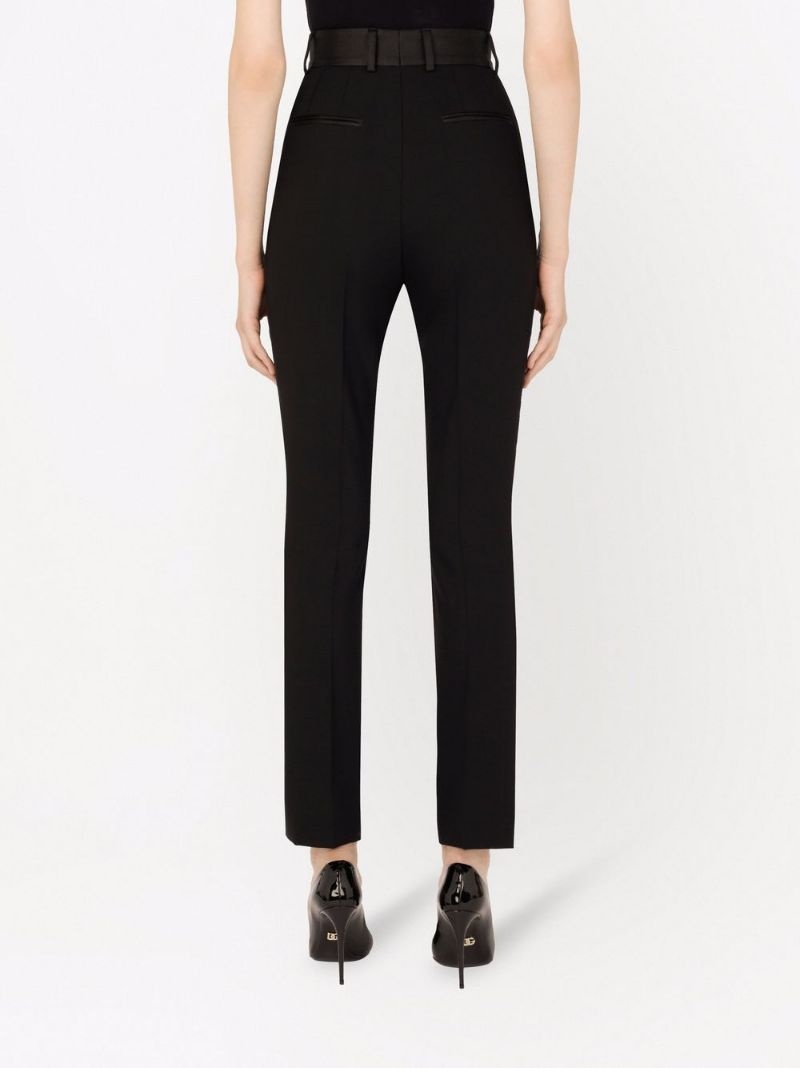 slim-fit high-waisted trousers - 4