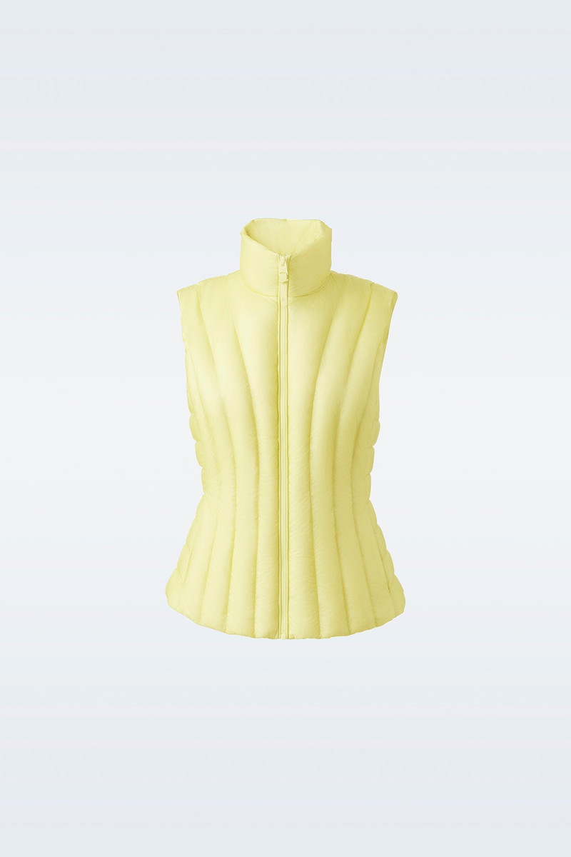 LILYAN light down vertical quilted Vest 1