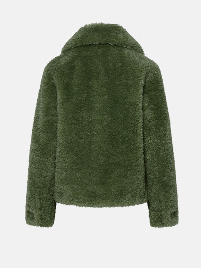 STAND STUDIO 'MELINA' GREEN FAUX FUR JACKET outlook