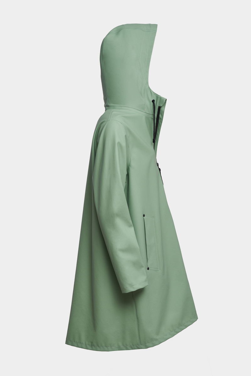 Mosebacke Lightweight Zip Raincoat Loden Green 5