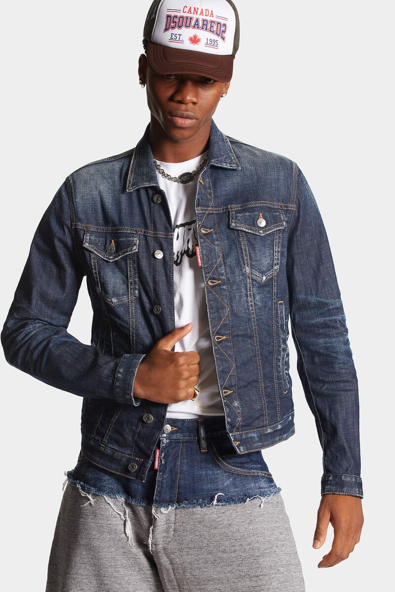 DARK CLEAN WASH DAN DENIM JACKET - 3