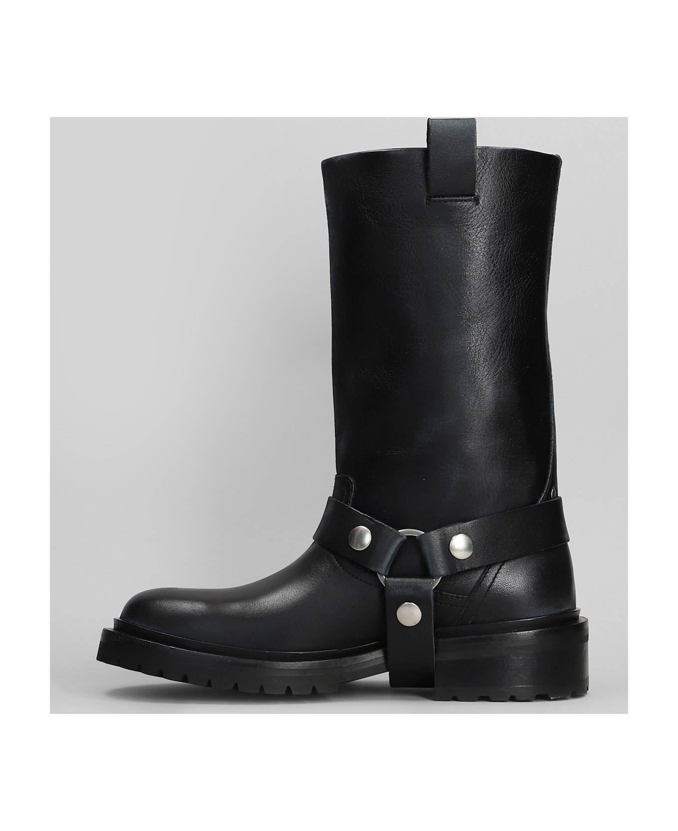 Kurt Low Heels Ankle Boots In Black Leather - 3