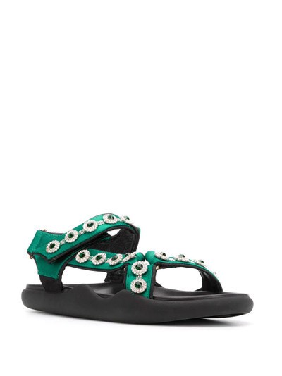 Christopher Kane flower crystal sandals outlook